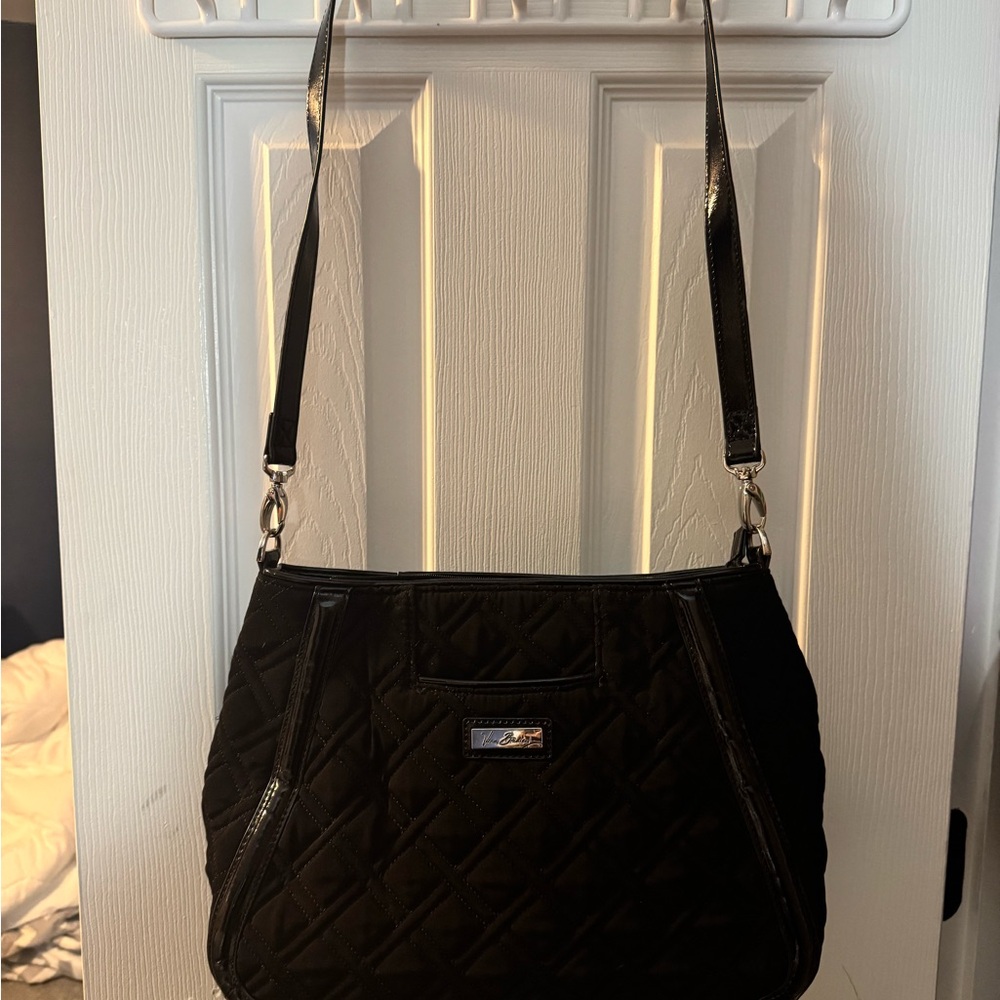 Vera Bradley Black Quilted Shoulder Bag